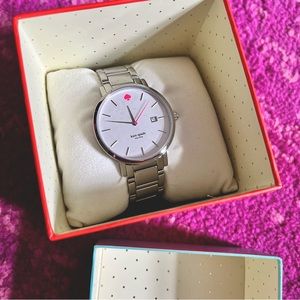 NWT NIB kate spade classic 0008 stainless steel watch